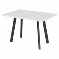 Esstisch – 160 × 80 cm, ausziehbar, Schwarz - zorexan