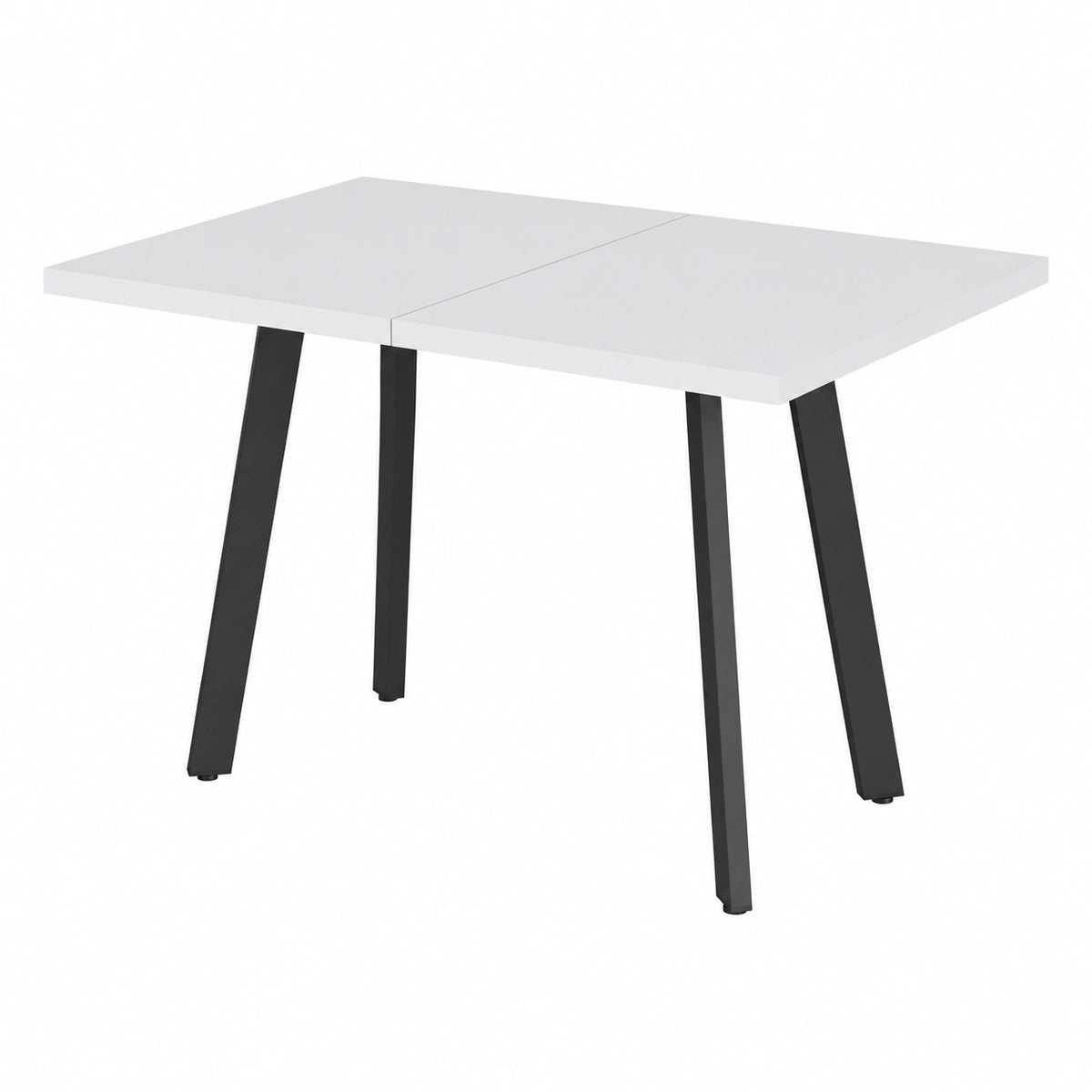 Esstisch – 160 × 80 cm, ausziehbar, Schwarz - zorexan