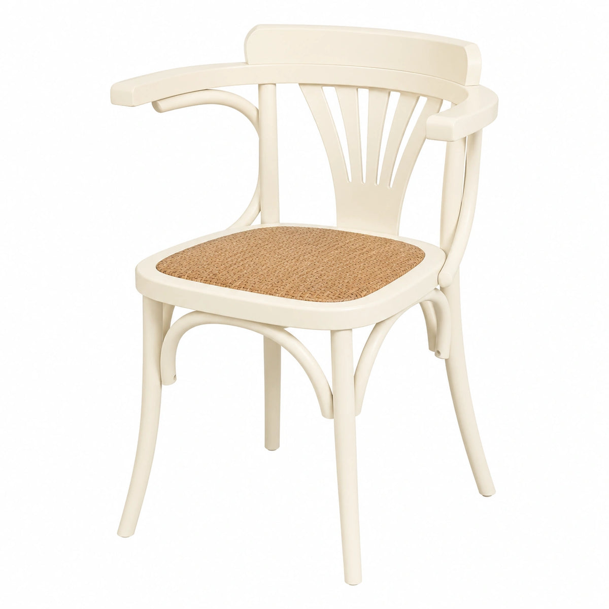 Esszimmerstühle – 77 × 42 × 45 cm, Landhausstil, aus Rattan und Holz - zorexan