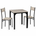 Sitzgruppe – mit 2 Stühlen, 70 × 70 × 75 cm, für Esszimmer, Wohnzimmer und Balkon - zorexan