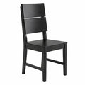 Stuhl – moderner Stil, aus Massivholz, Schwarz - zorexan