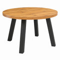 Esstisch – für 4–6 Personen, Ø 120 cm, Industriestil, runde Form, aus Holz - zorexan