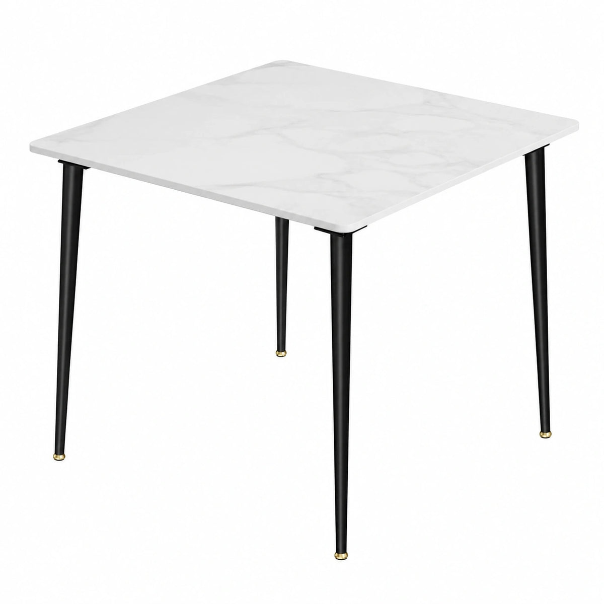 Esstisch – für 2 Personen, 80 × 80 cm, skandinavischer Stil, aus Metall, für Esszimmer und Wohnzimmer - zorexan