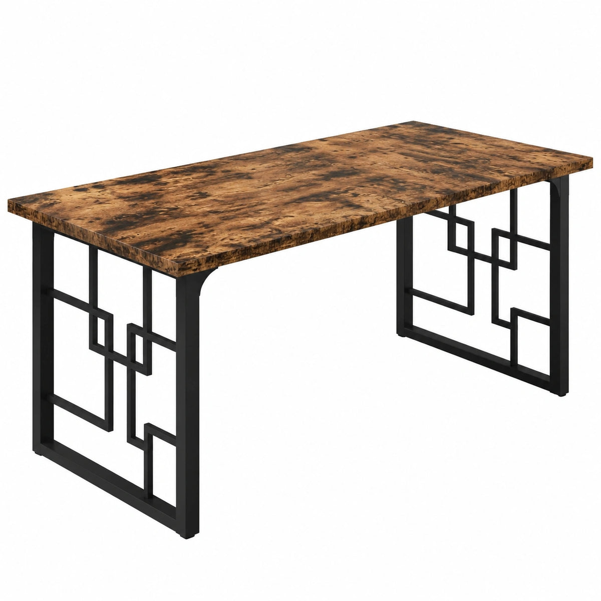 Esstisch – für 6 Personen, 160 × 80 × 75 cm, rechteckige Form, Braun, für Esszimmer, Küche und Wohnzimmer - zorexan