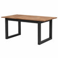 Esstisch – 120 × 75 × 80 cm, Industriestil, ausziehbar, Anthrazit, für Esszimmer - zorexan