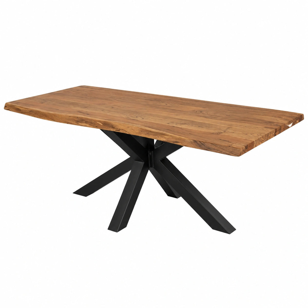 Esstisch – 140 × 80 cm, Schwarz und Naturfarben - zorexan